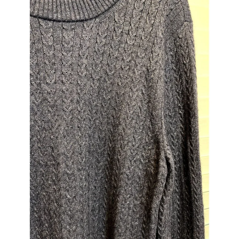 Criquet Alpaca Wool Blend Men's‎ Cable Knit Sweater - Size L